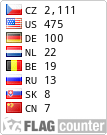 Státy, odkud byla stránka navštívena