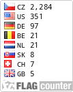Státy, odkud byla stránka navštívena